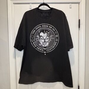 Red Devil THE DEVIL MADE ME DO IT BLACK Tee Shirt XXX-LARGE READ
